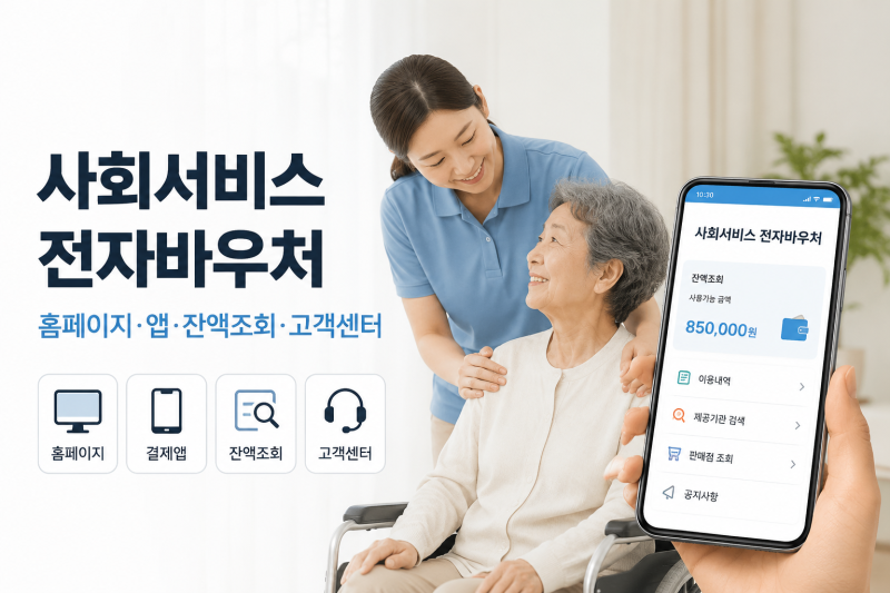 사회서비스 전자바우처 포털 홈페이지 | 로그인·앱 설치·고객센터