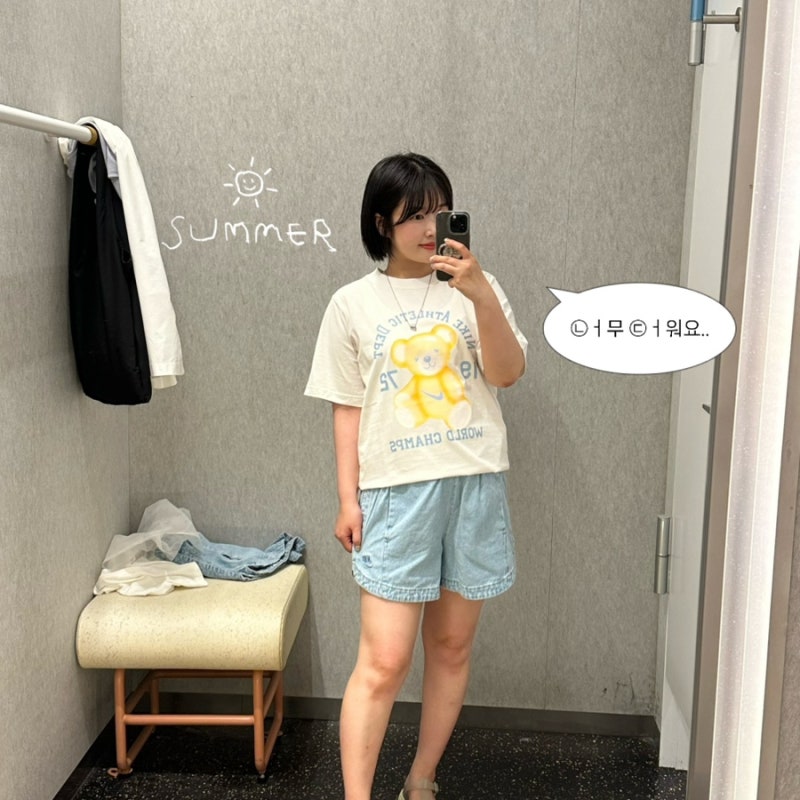 나이키반바지 추천 여름에 입기 좋은 데님 팬츠 나이키바지
