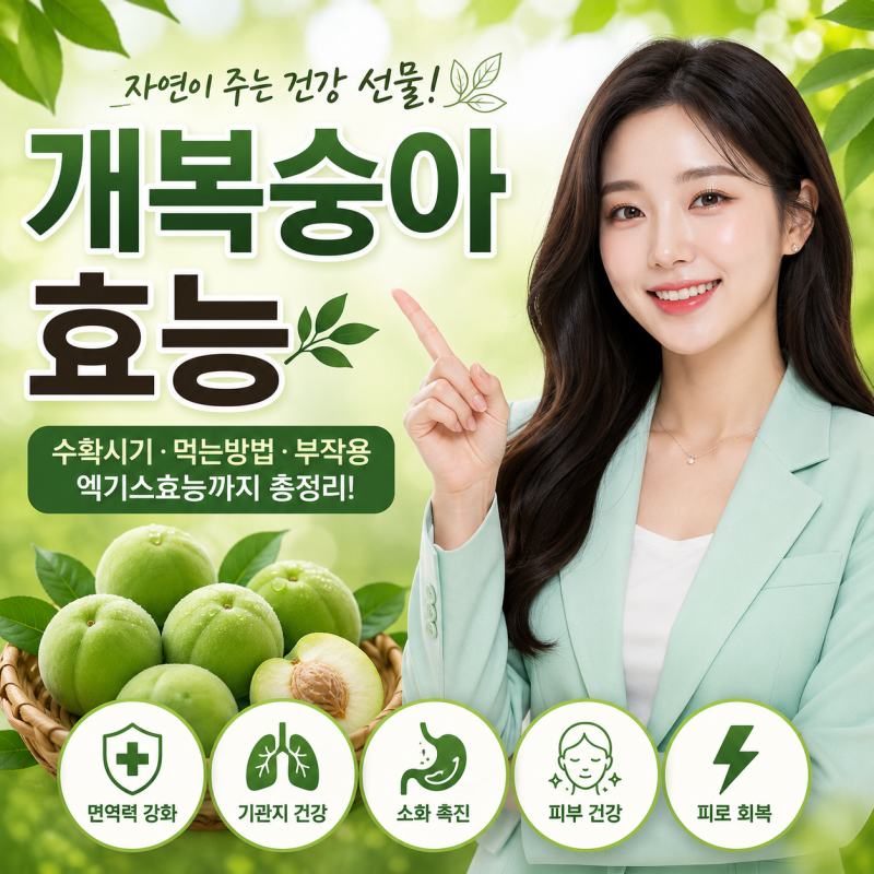 개복숭아효능 총정리｜수확시기, 먹는방법, 엑기스효능, 부작용까지