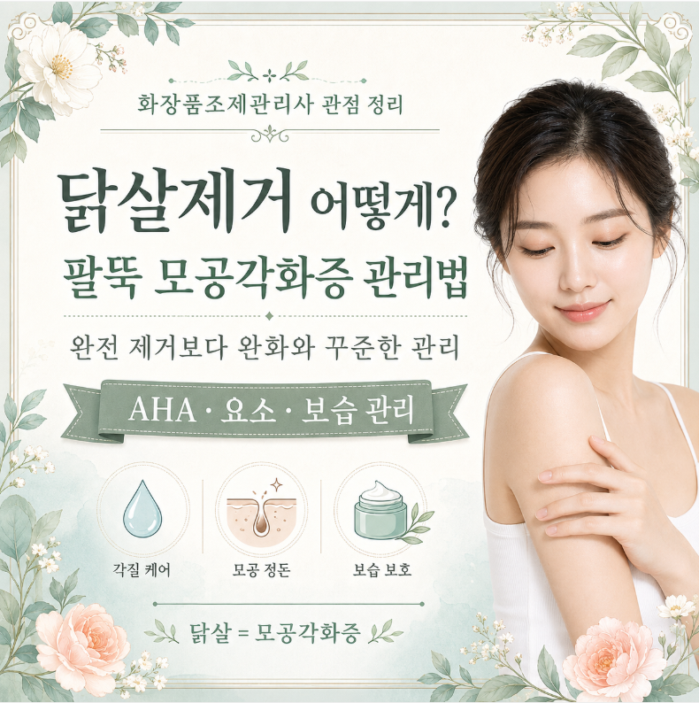 닭살제거 어떻게? 팔뚝 모공각화증 관리법