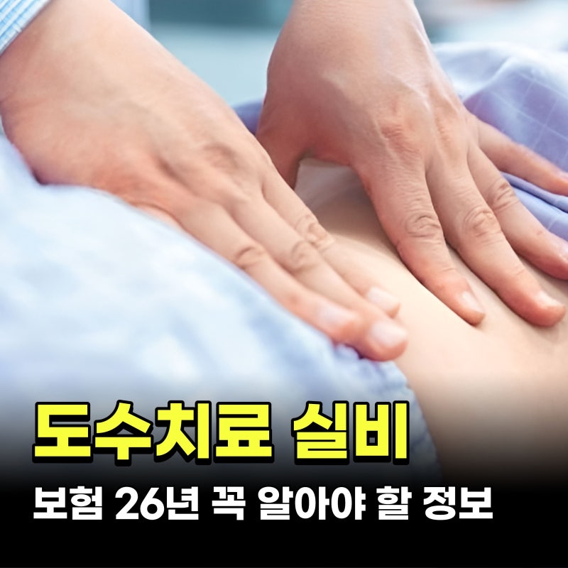 도수치료 실비 보험 26년 꼭 알아야 할 정보