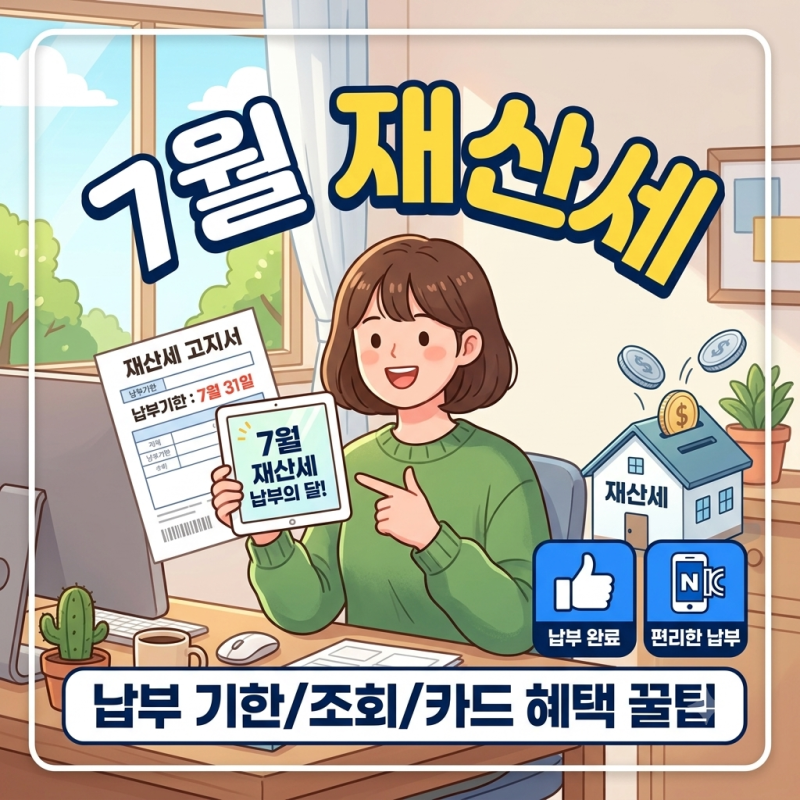 2026년 7월 재산세 납부 기간 총정리 | 위택스 조회방법·납부방법·실제 고지 내역 공개 (2026)