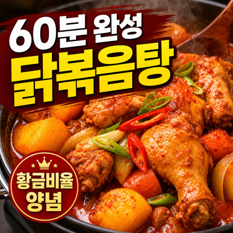 닭볶음탕 이 순서만 지키면 안 질겨요ㅣ황금양념비율·비린내 제거·60분 완성 레시피