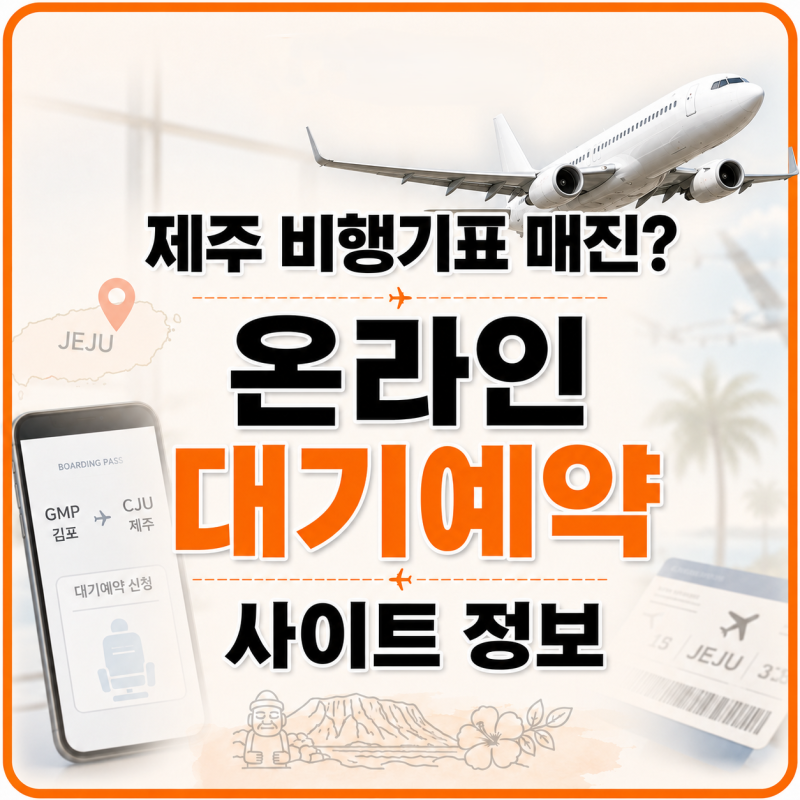 [Jeju Island Air Tickets] Tips for Successful Waitlist Booking and Same-Day Tickets Without Going to the Airport When Sold Out