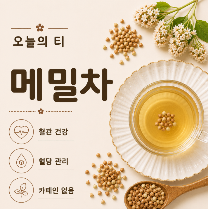 메밀차 효능과 부작용 혈관을 맑게 하고 고소함을 더하는 차 [오늘의 티]