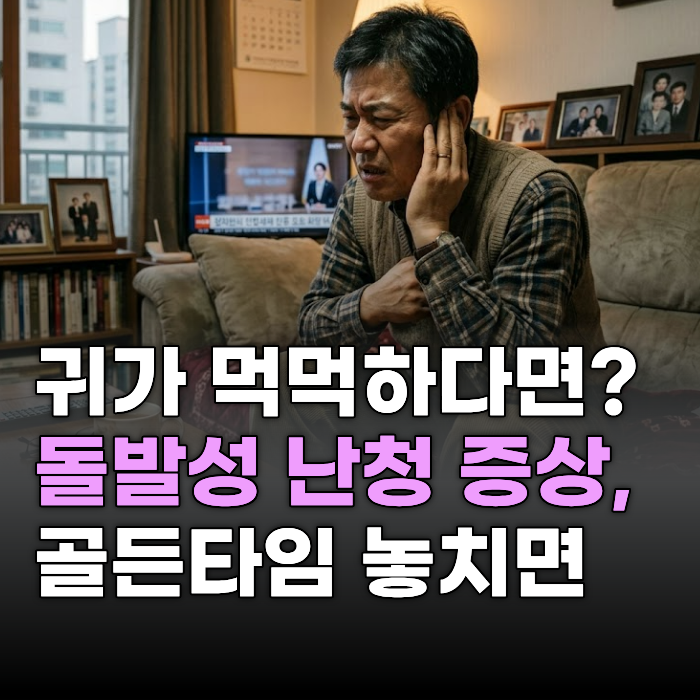 귀가 갑자기 먹먹하다면? 돌발성 난청 골든타임 놓치면 생기는 일