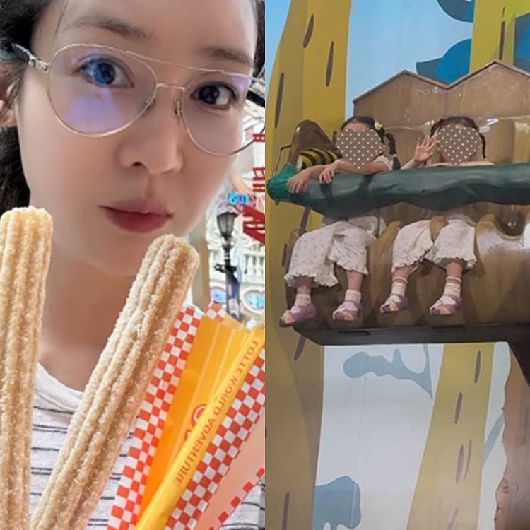 성유리, 쌍둥이 딸 성장 근황…놀이공원 나들이보다 45세 동안 미모가 더 오래 남았다