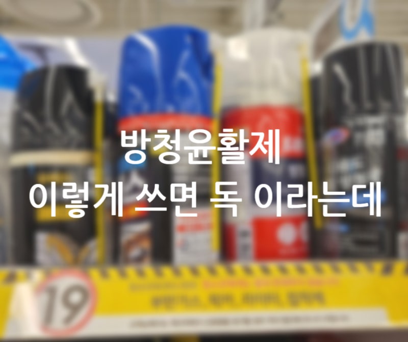 다이소 방청윤활제 아무 데나 뿌리면 안 됩니다! 올바른 사용법 총정리