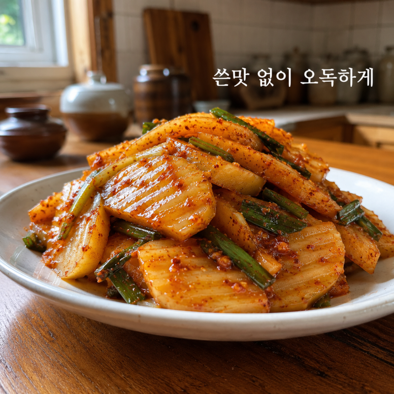 노각무침, 쓴맛 없이 오독오독하게 무치는 법