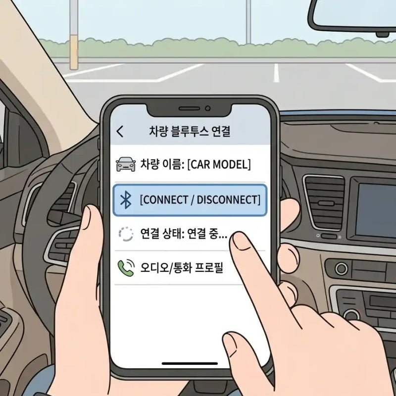 벤츠 A클래스 블루투스 연결 방법 (신형/구형 총정리)