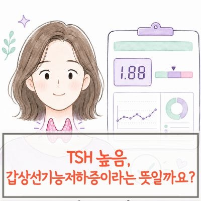 TSH 높음, 갑상선기능저하증이라는 뜻일까요?