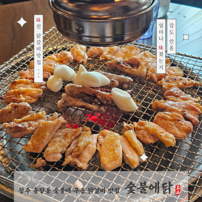 청주 율량동 맛집) 가족모임하기 좋은 숯불 닭갈비 맛집[숯불에닭]