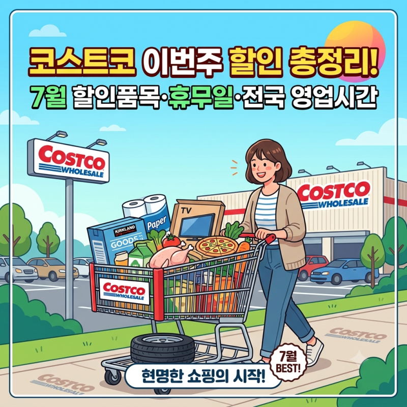 코스트코 이번주 할인 총정리! 7월 할인품목·휴무일·전국 영업시간