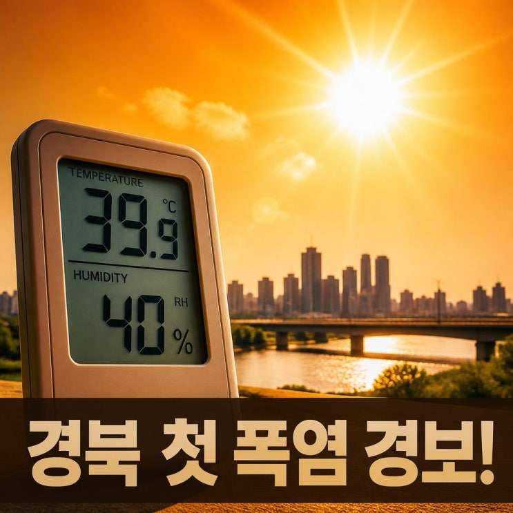 경북 경산 <b>포항</b> 첫 <b>폭염 중대경보</b> 발령 야외활동 중지