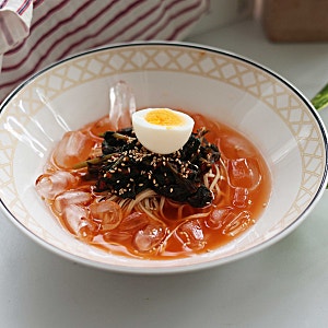 김치말이국수 레시피 냉면육수 활용 5분 두부면 열무냉국수