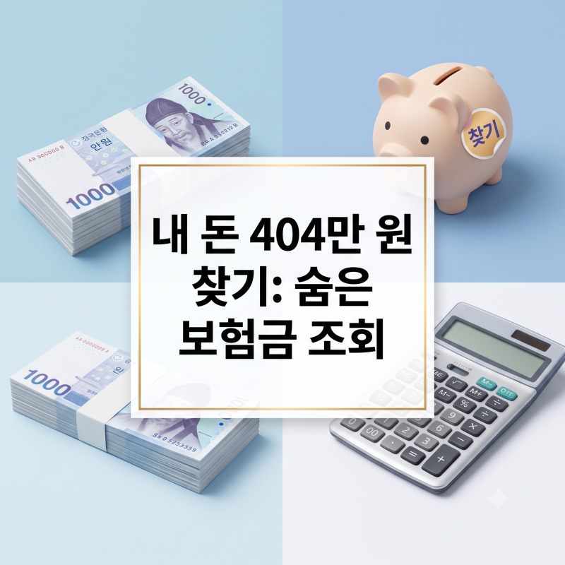 내가 못 받는 보험금 404만 원? 3분 만에 전액 조회·지급 신청하는 법