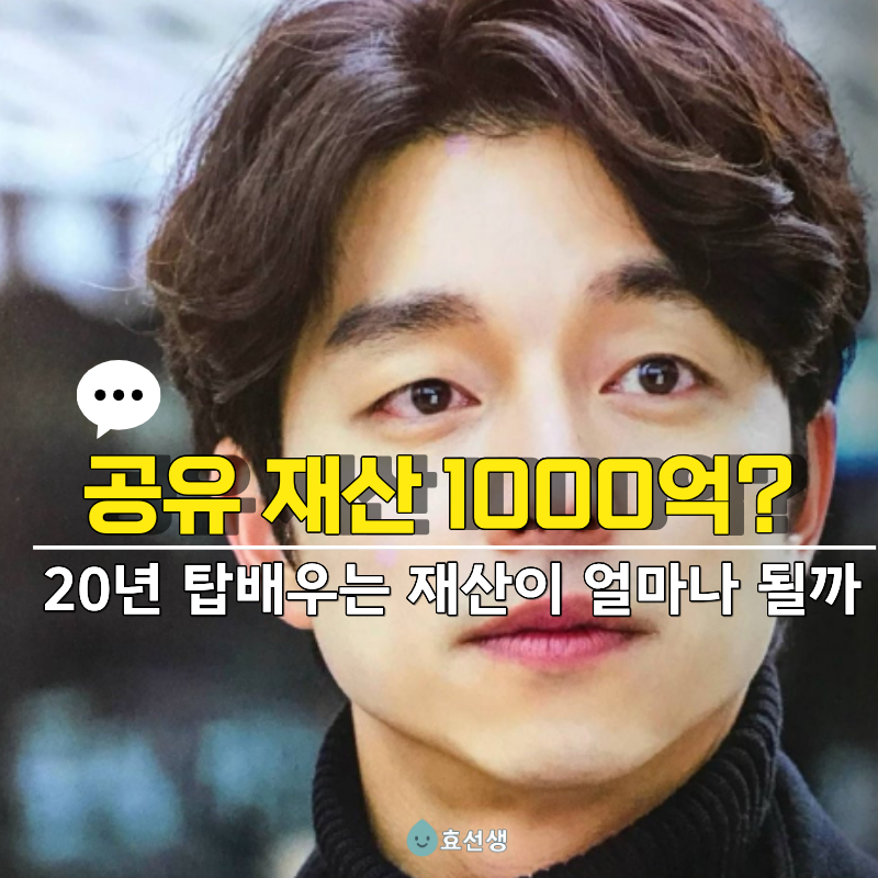 20살 연하도 시집오겠다고 하는 탑연예인 '공유' ..도깨비 대박터진 이후 20년 공유 재산은?
