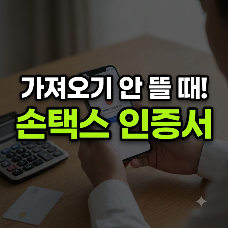 "아니, 가져오기 버튼이 어디 갔어?!" 손택스 공동인증서 먹통 3초 만에 뚫는 법