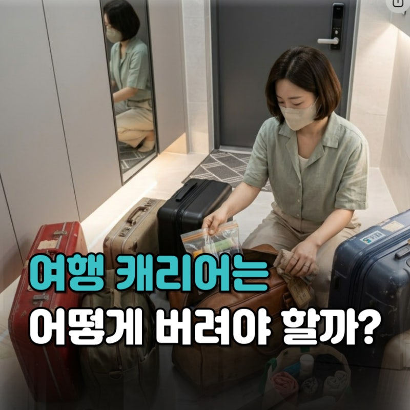 캐리어 버리는법, 대형폐기물 스티커부터 비용·무료 배출까지 총정리