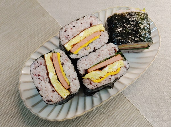 김밥 말기 어려우면 이렇게! 초간단 스팸 사각 김밥.