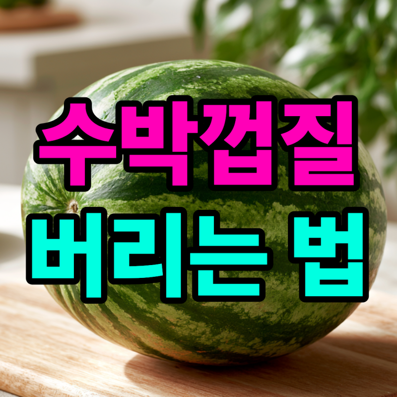 수박껍질 버리는 법 수박씨는 음쓰일까?