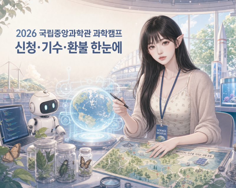 2026 국립중앙과학관 S.E.E.D. 과학캠프 신청 방법과 기수별 일정, 참가비, 환불, 주차 정리