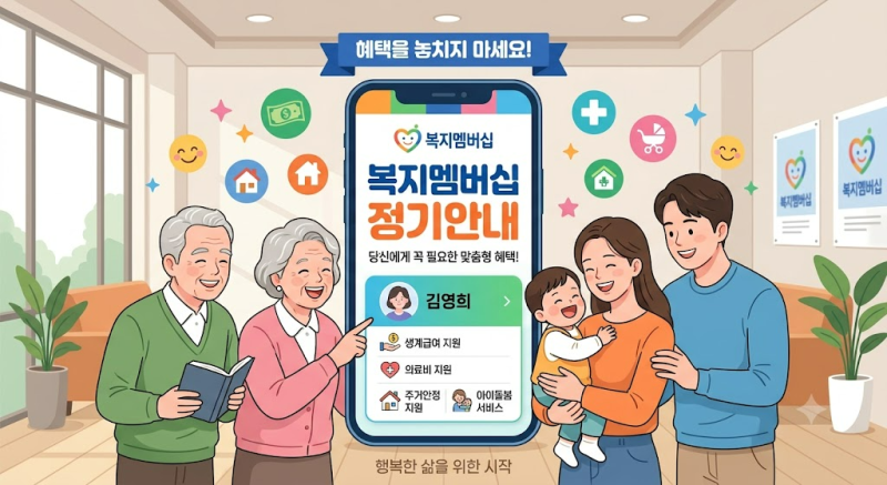 [복지멤버십 정기안내], 몰라서 놓치는 복지 혜택을 줄인다
