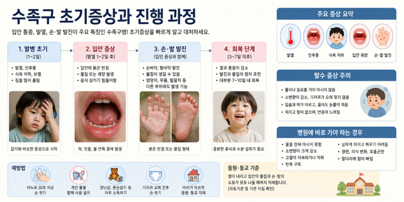 아이가 밥을 거부한다면? 수족구 초기증상과 진행 순서