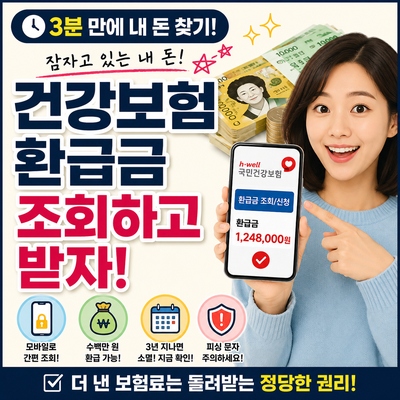 [2026 최신] 잠자는 돈 3분 만에 찾기! 건강보험 환급금 조회 및 신청방법 총정리 (안 나오는 이....