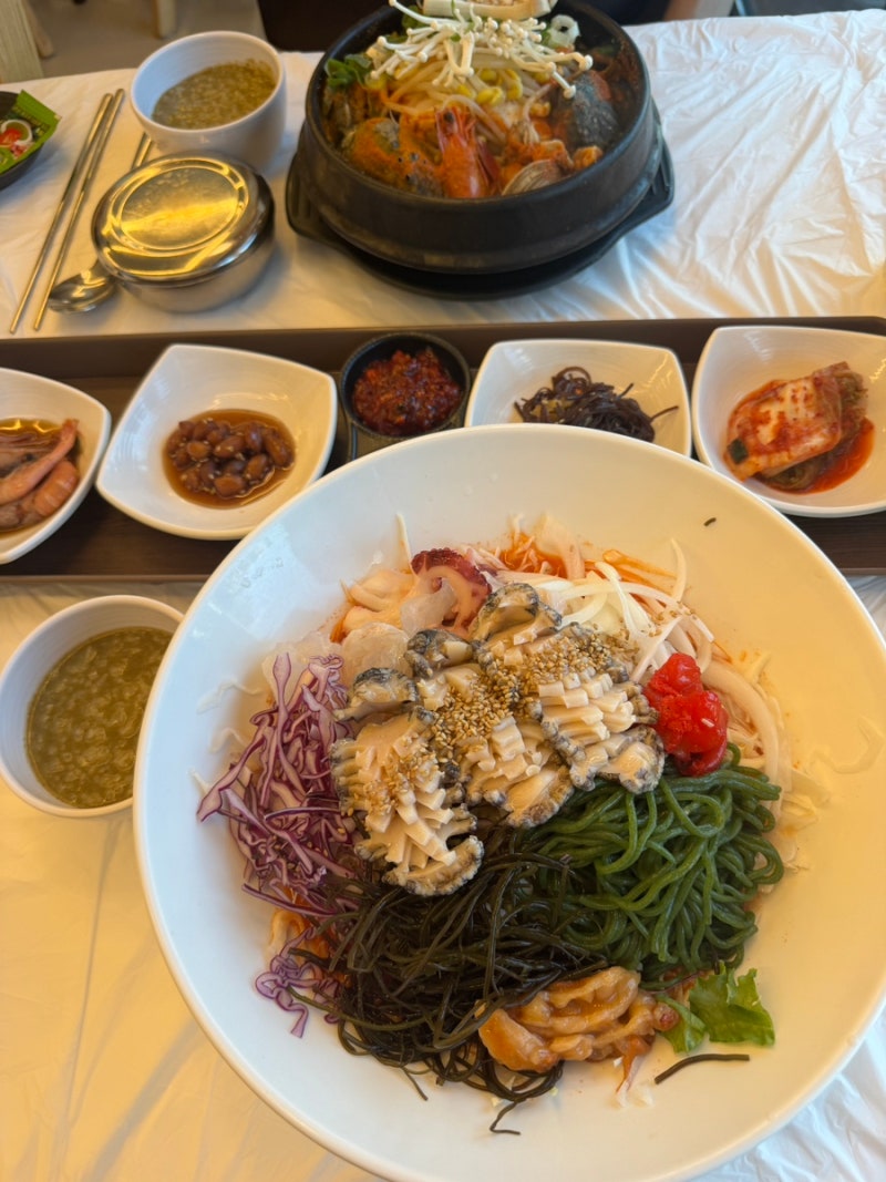 양양 맛집 추천 낙산 바람꽃해녀마을 전복죽이 기본으로 나오는 전복해물뚝배기 전복물회 ....
