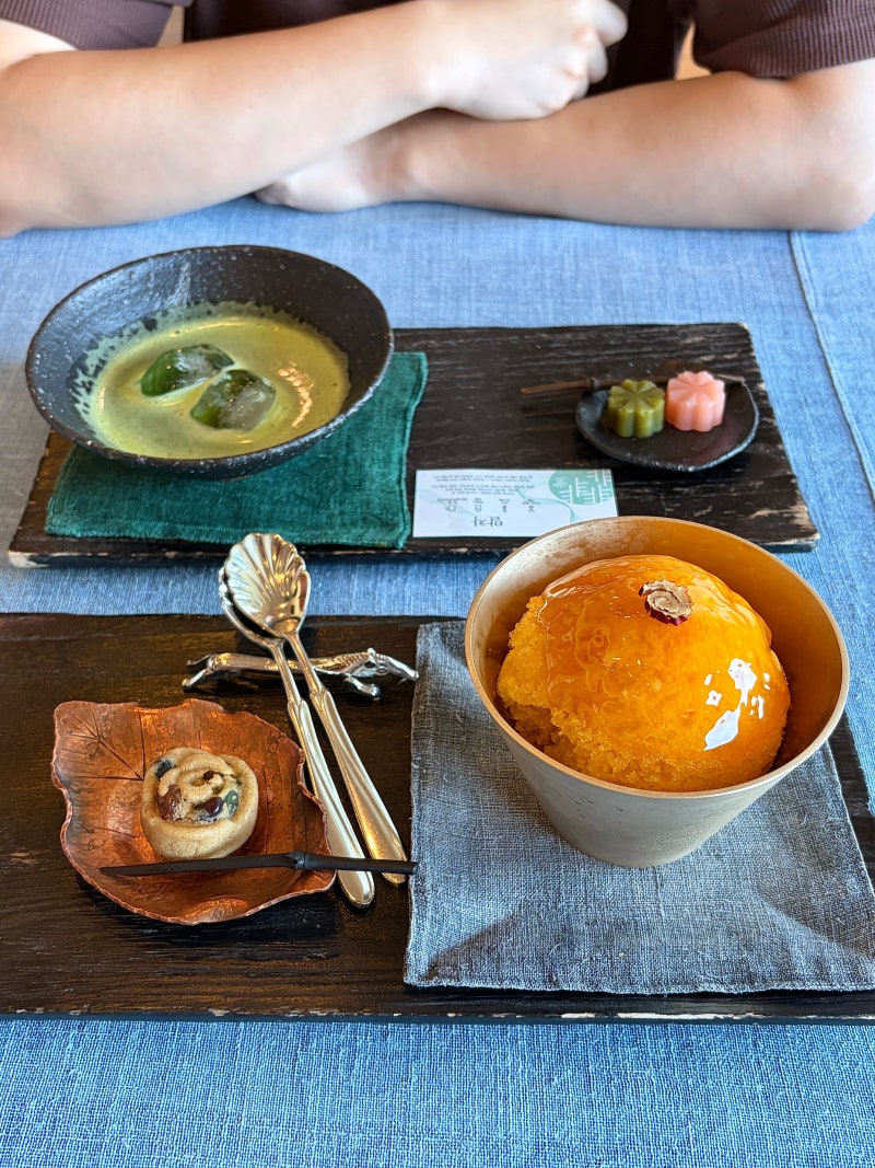 해운대 달맞이고개 카페 비비비당 블루리본 경치좋은 오션뷰 카페 말차 단호박빙수
