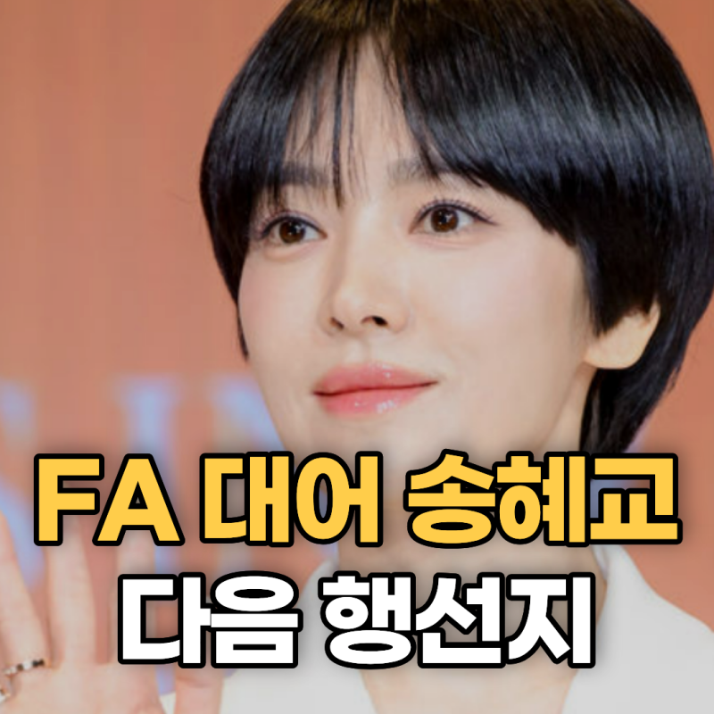 송혜교가 14년 정든 UAA 떠나 선택한 새 소속사의 정체는?