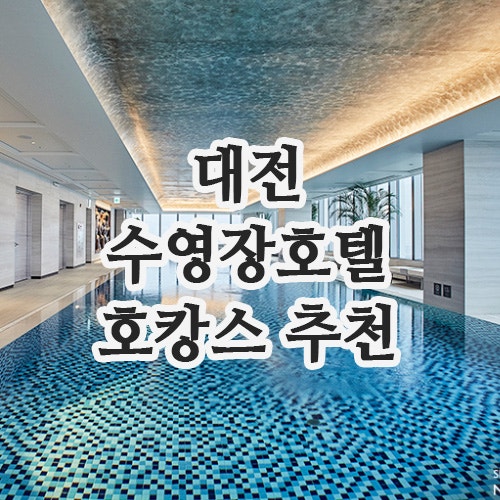 대전수영장호텔｜대전호캉스 추천 실내풀과 프라이빗풀 비교