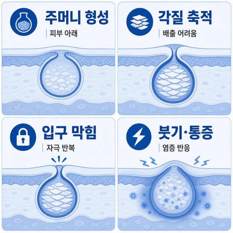 겨드랑이 피지낭종 집에서 절대 짜면 안되는 이유?