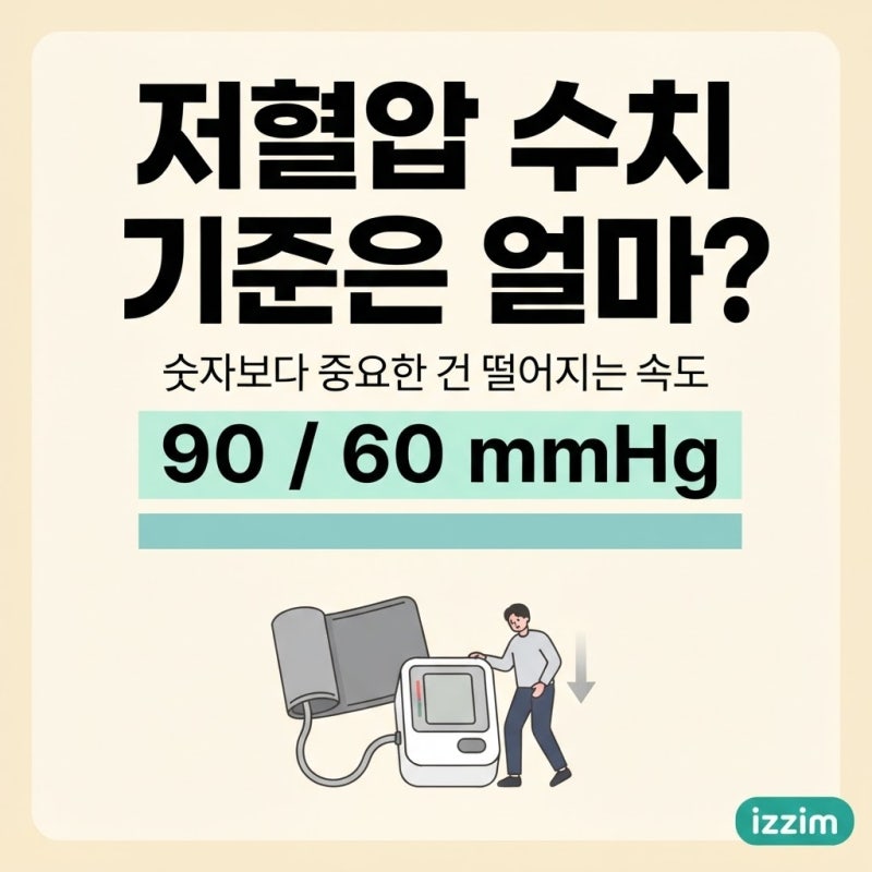 저혈압 수치 기준부터 병원 가야 하는 신호까지 총정리