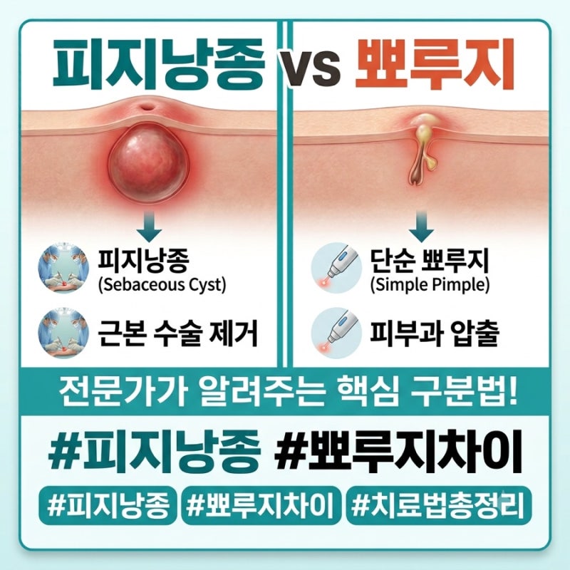 피지낭종 원인 증상, 뾰루지와 다른 점 (외과 병원 짜기 수술 비용 팁)