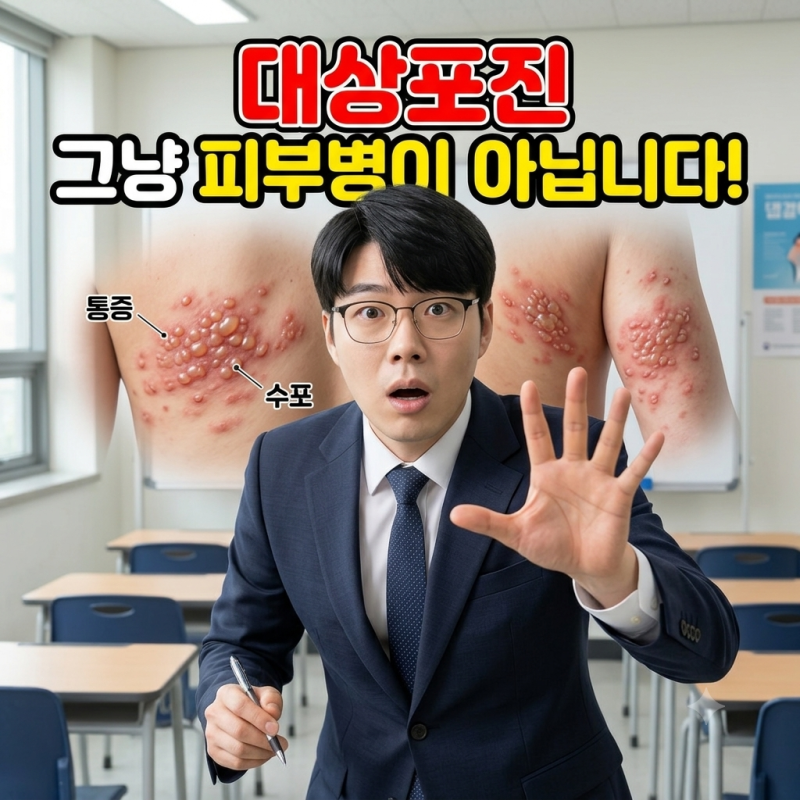 대상포진 초기 증상 그냥 넘기면 큰일 납니다.
