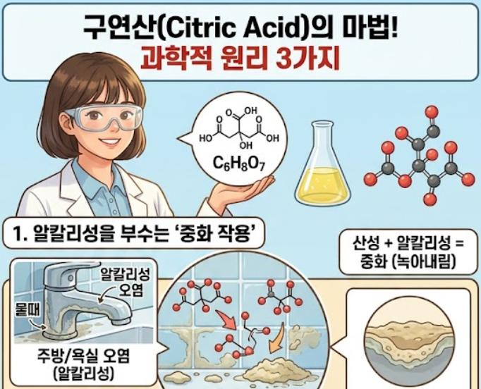 살림 고수이 즐겨쓰는 비밀, 묵은 빨래 냄새와 포트 석회질 잡는 '구연산수' 황금 비율