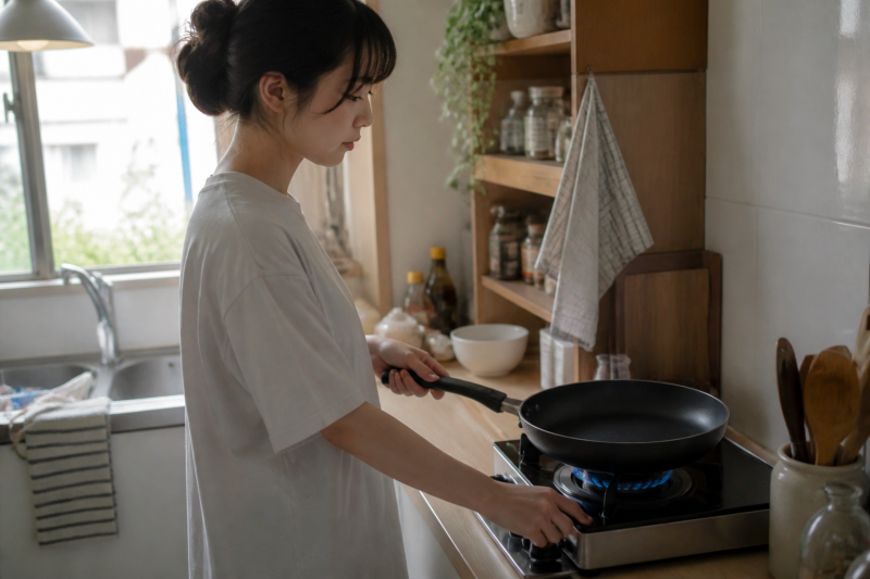 스텐팬 눌어붙지 않게 예열하는 방법과 관리법