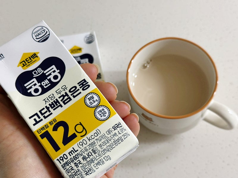 단백질두유 저당두유 다솜 콩앤콩 고단백검정콩 두유
