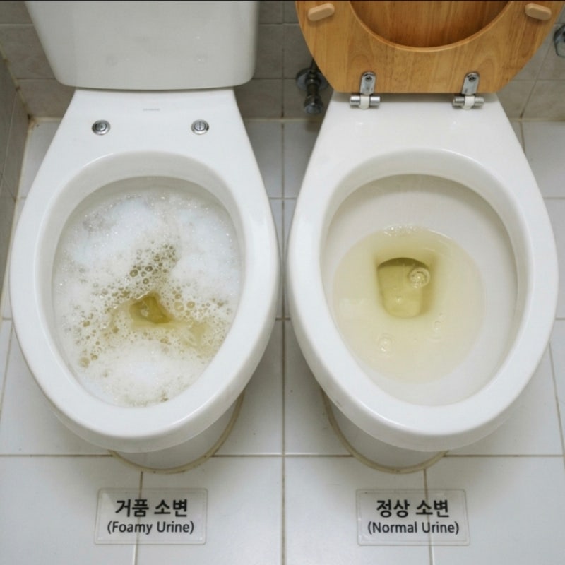 거품뇨가 계속된다면? 단백뇨,신장질환 신호일 수도! 원인부터 검사,치료까지 총정리
