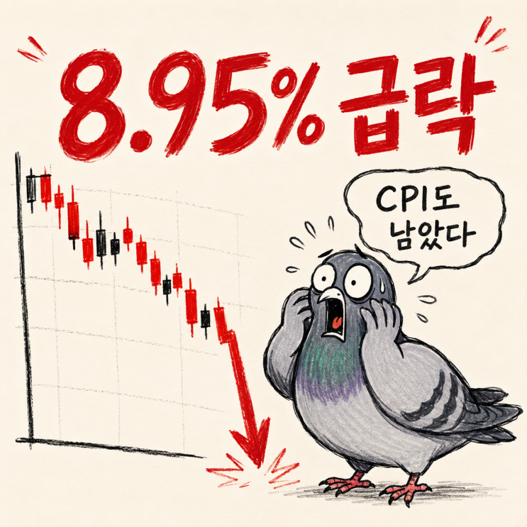 "국내증시 8.95% 급락" 아직 <b>CPI</b>도 남았다는데