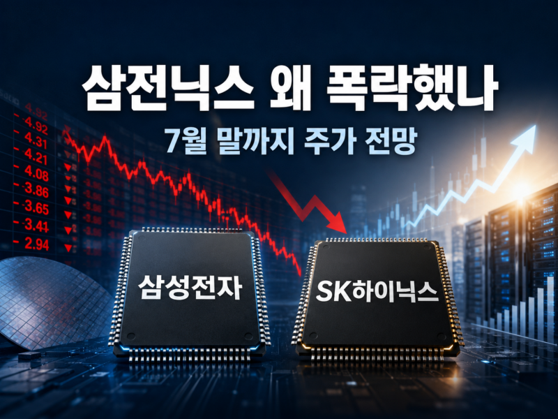 삼성전자·SK하이닉스 왜 폭락했나｜삼전닉스 급락 원인과 7월 말까지 주가 전망