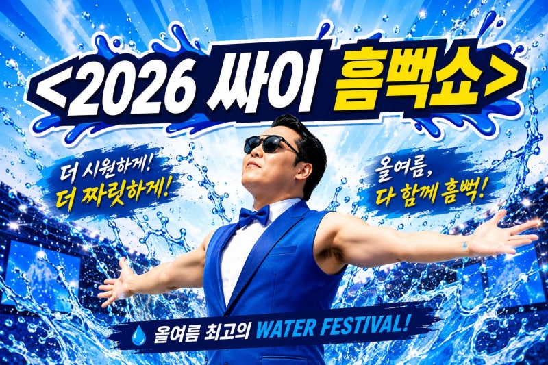 싸이 흠뻑쇼 2026 일정 티켓팅 가격 준비물 총정리