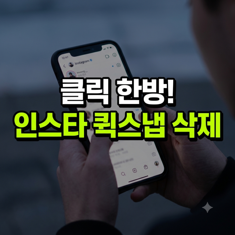 "나 방금 내 생얼 보낸 건가?!" 인스타 퀵스냅 때문에 심장 멎을 뻔한 분들 필독