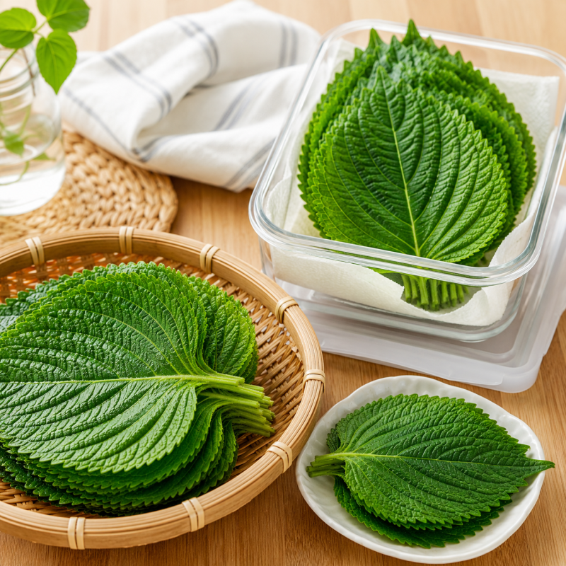 깻잎 보관법, 금방 시들고 까매진다면 냉장고 보관이 문제일 수 있어요