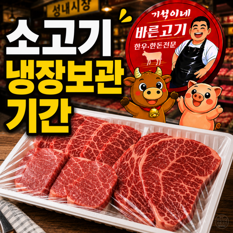 소고기 냉장 보관 가능 기간, 신선하게 오래 보관하는 방법과 갈변 구별법
