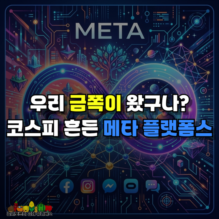 "우리 금쪽이 왔구나?" 코스피 뒤흔든 <b>메타</b> 플랫폼스 주가