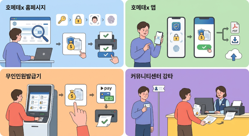 온라인 홈택스 소득확인증명서 발급 및 주민센터에서 발급 방법 3분만에 총정리