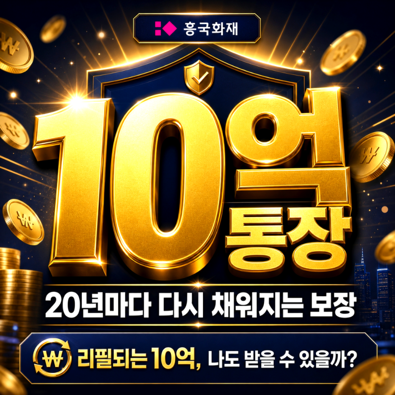 흥국화재 10억통장, 23년 상담하며 이런 통장은 처음 봤습니다
